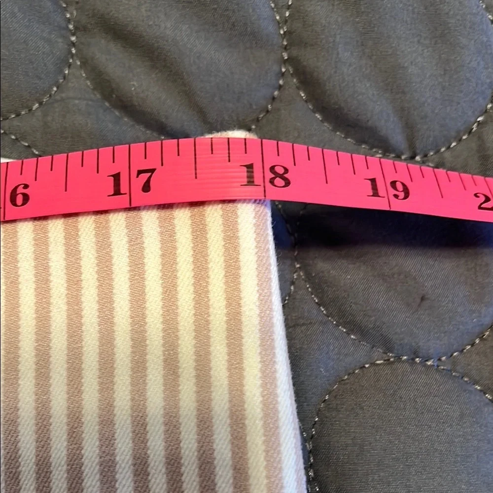 a new day Pull on pants White and‎ Tan thin vertical stripes neutral classic - Picture 7 of 12